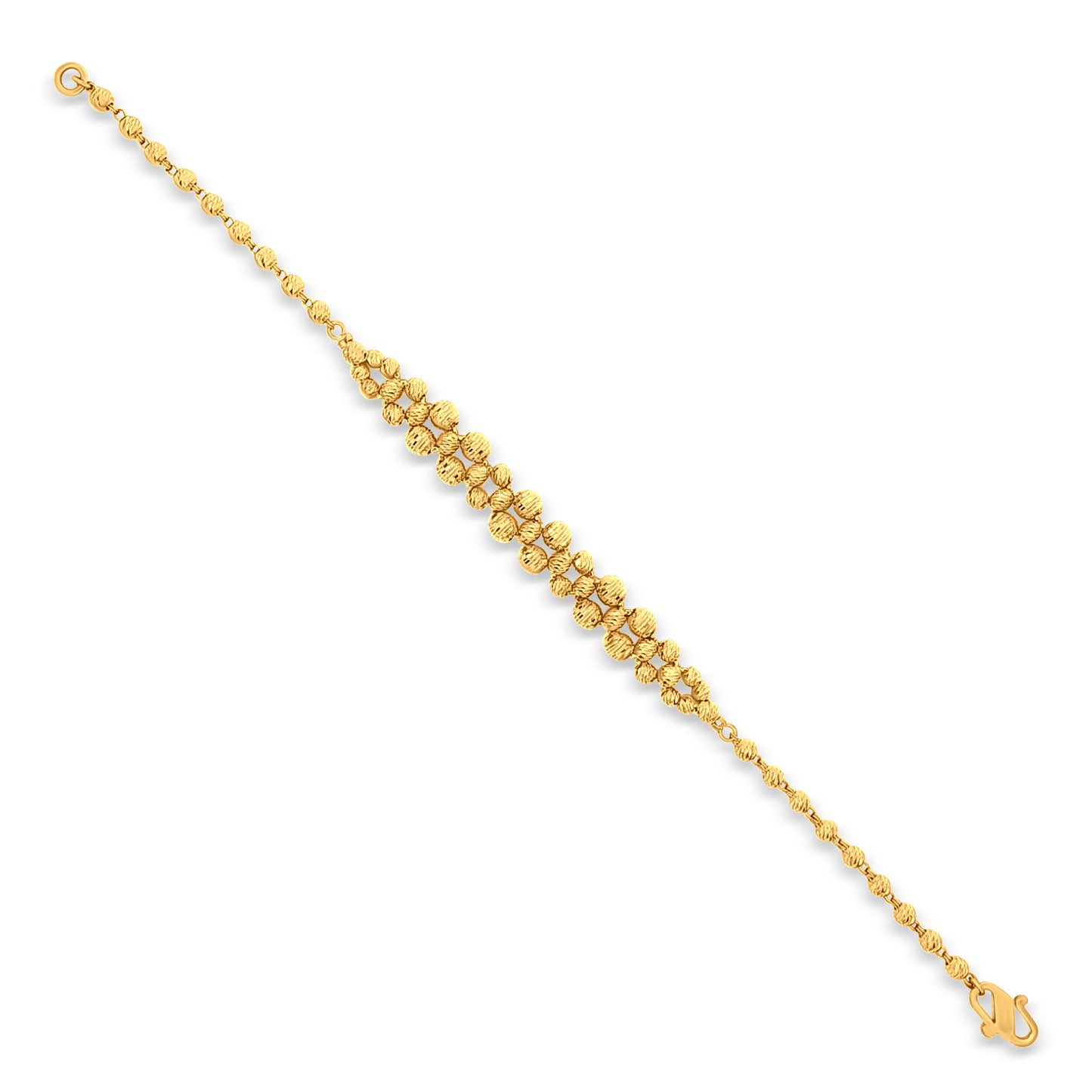 Sana 22K Yellow Gold Beaded Balls Bracelet