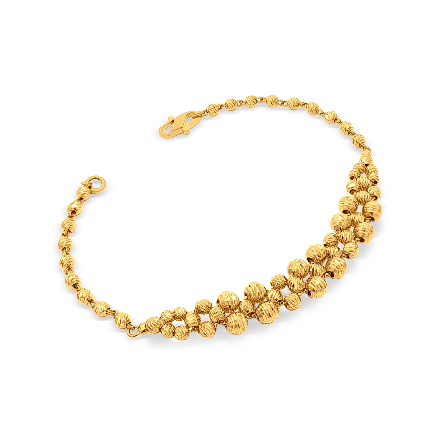 Sana 22K Yellow Gold Beaded Balls Bracelet