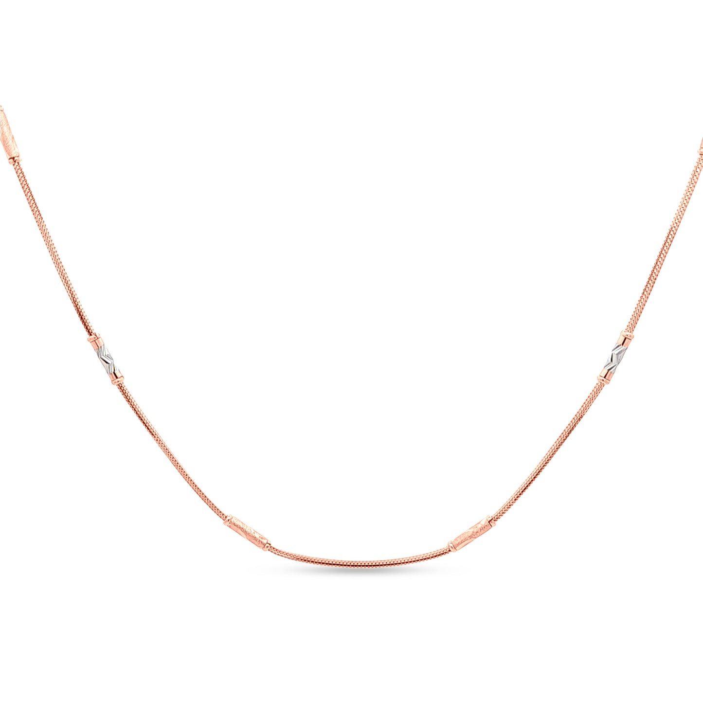 18K Rose Gold Snake Chain