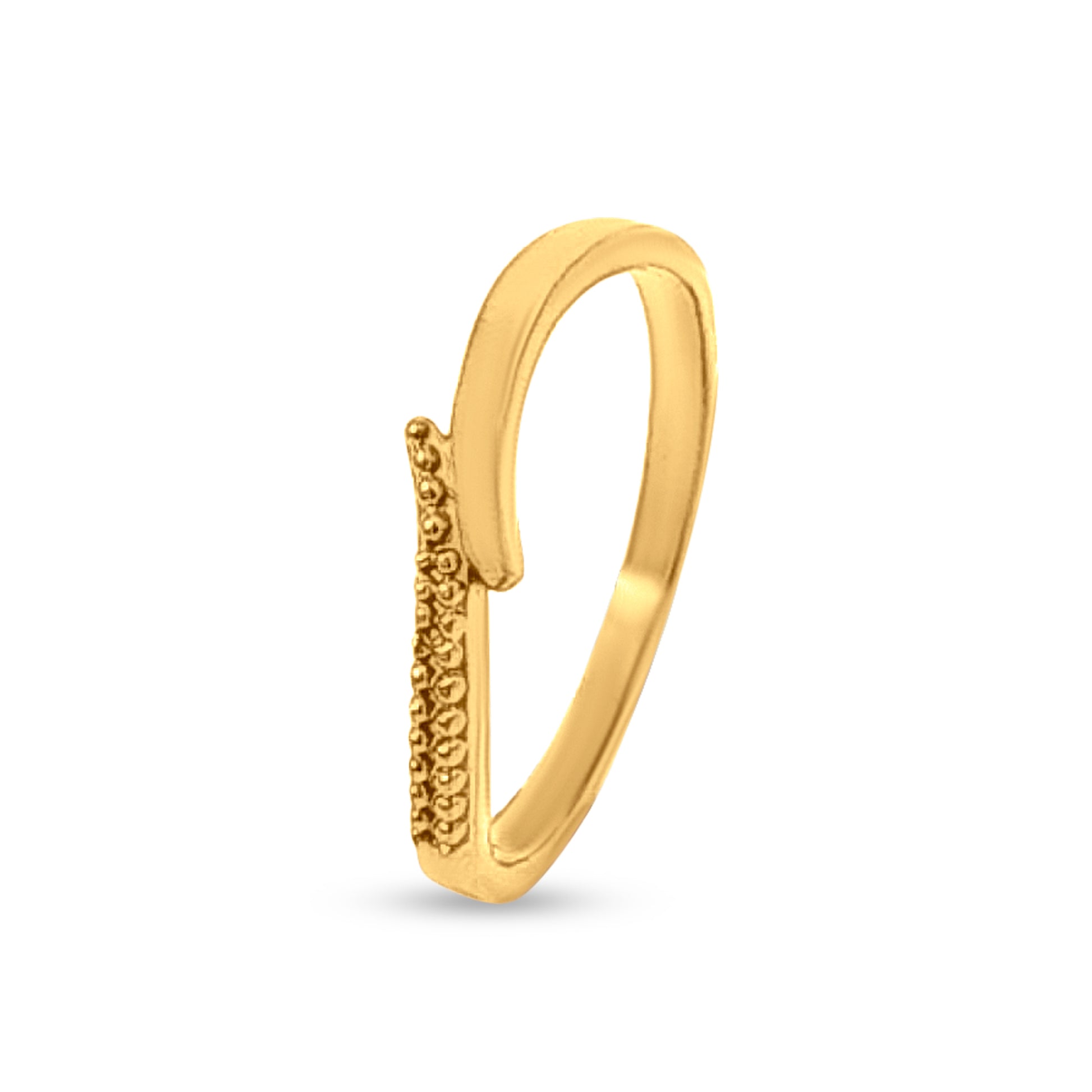 22k Gold Bead Women's Ring