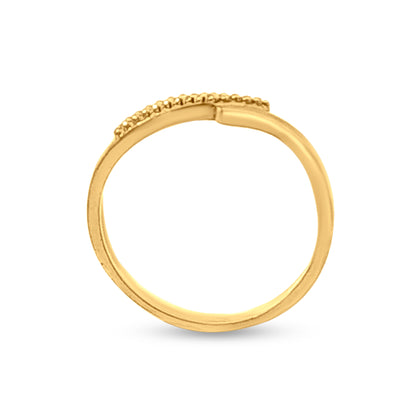 22k Gold Bead Women's Ring