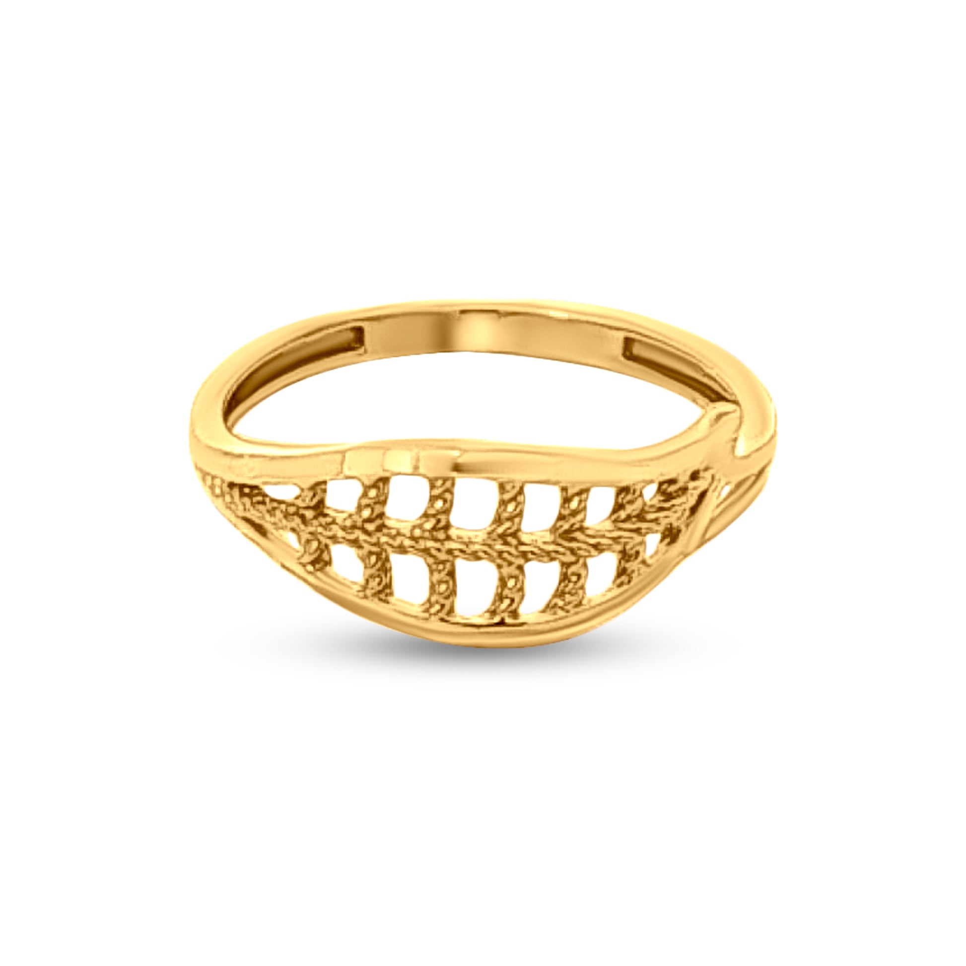 22k Gold Split Shank Designer Ring