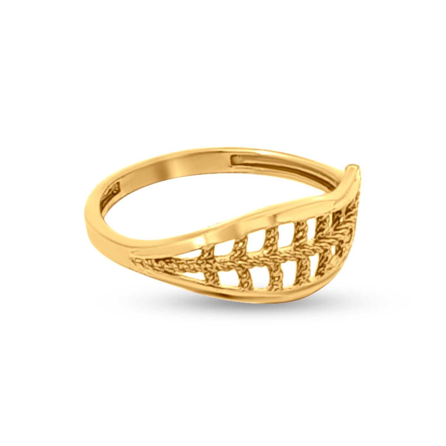 22k Gold Split Shank Designer Ring