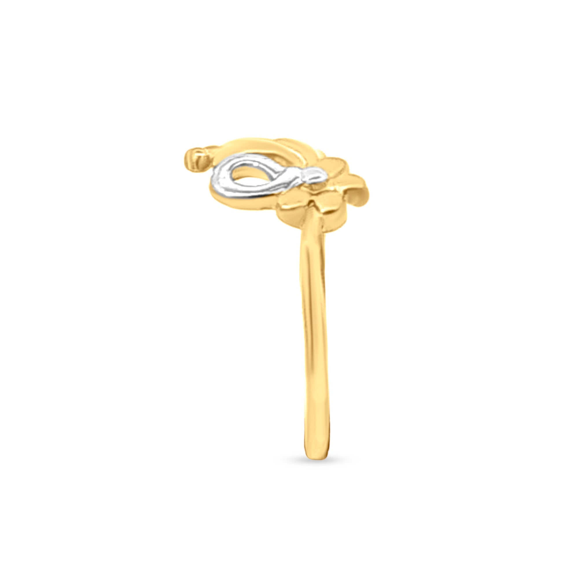 22k Gold Floral Designer Fashion Ring