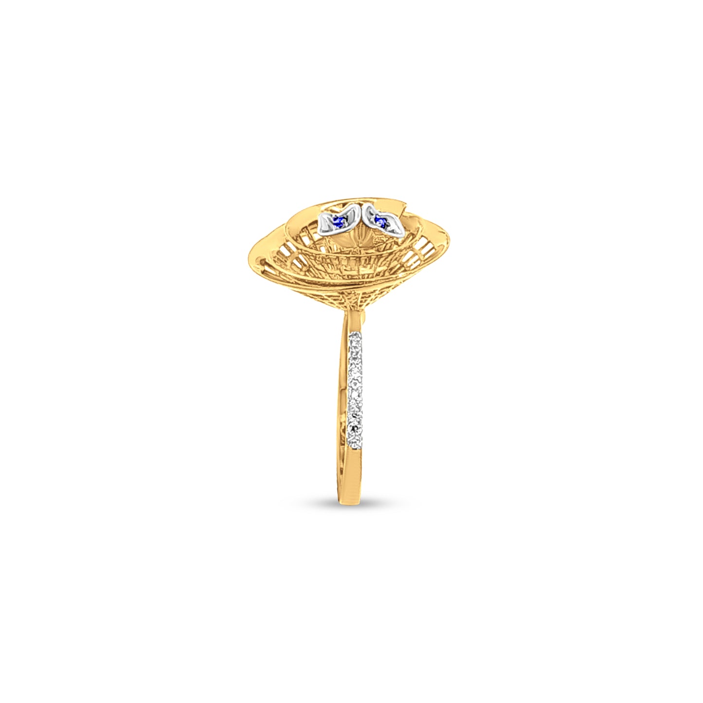 18k Gold Floral Bouquet Ring