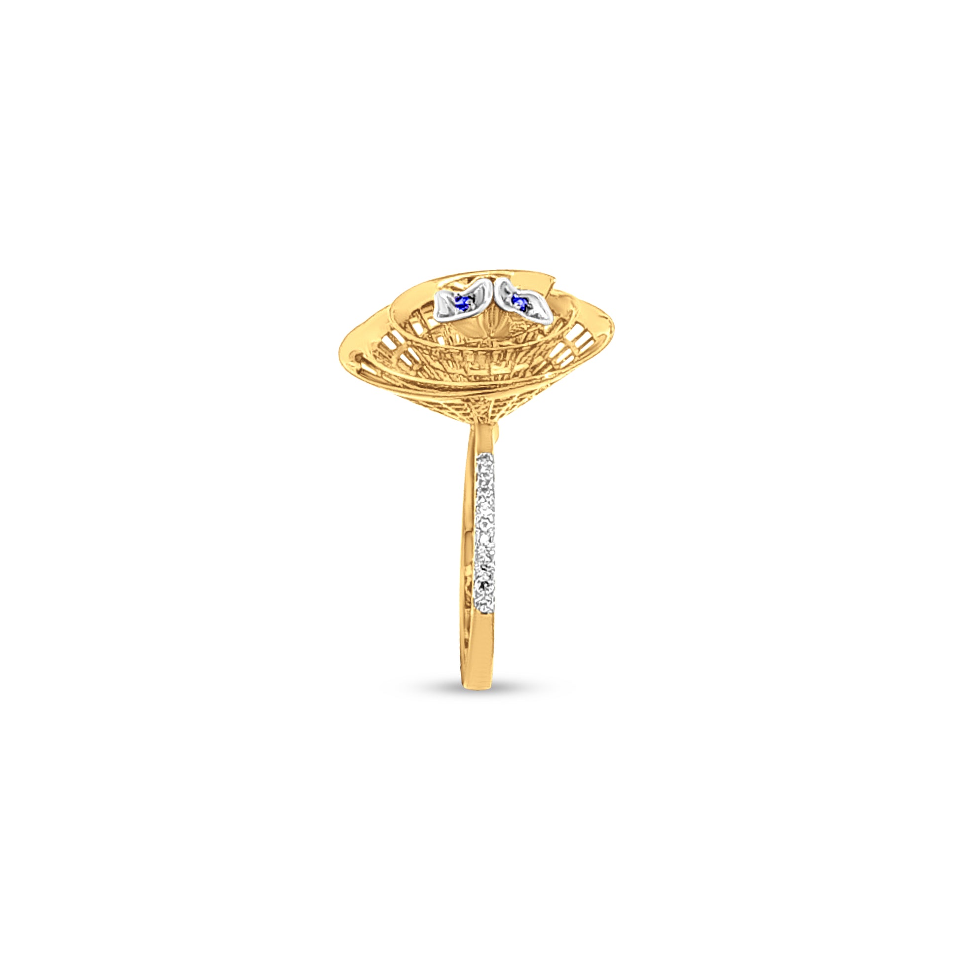 18k Gold Floral Bouquet Ring