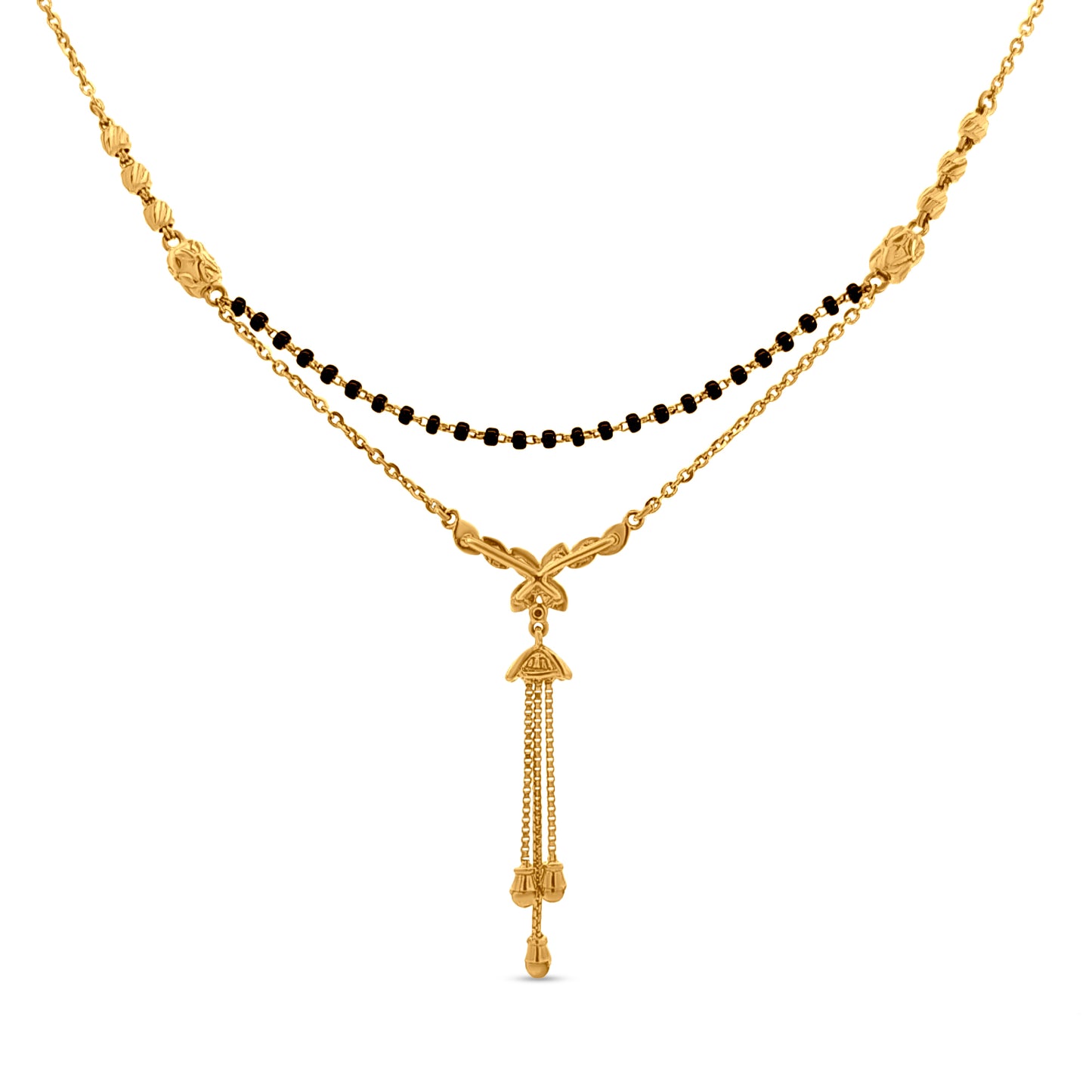 Riya 22K Yellow Gold Indo-Western Layered Mangalsutra