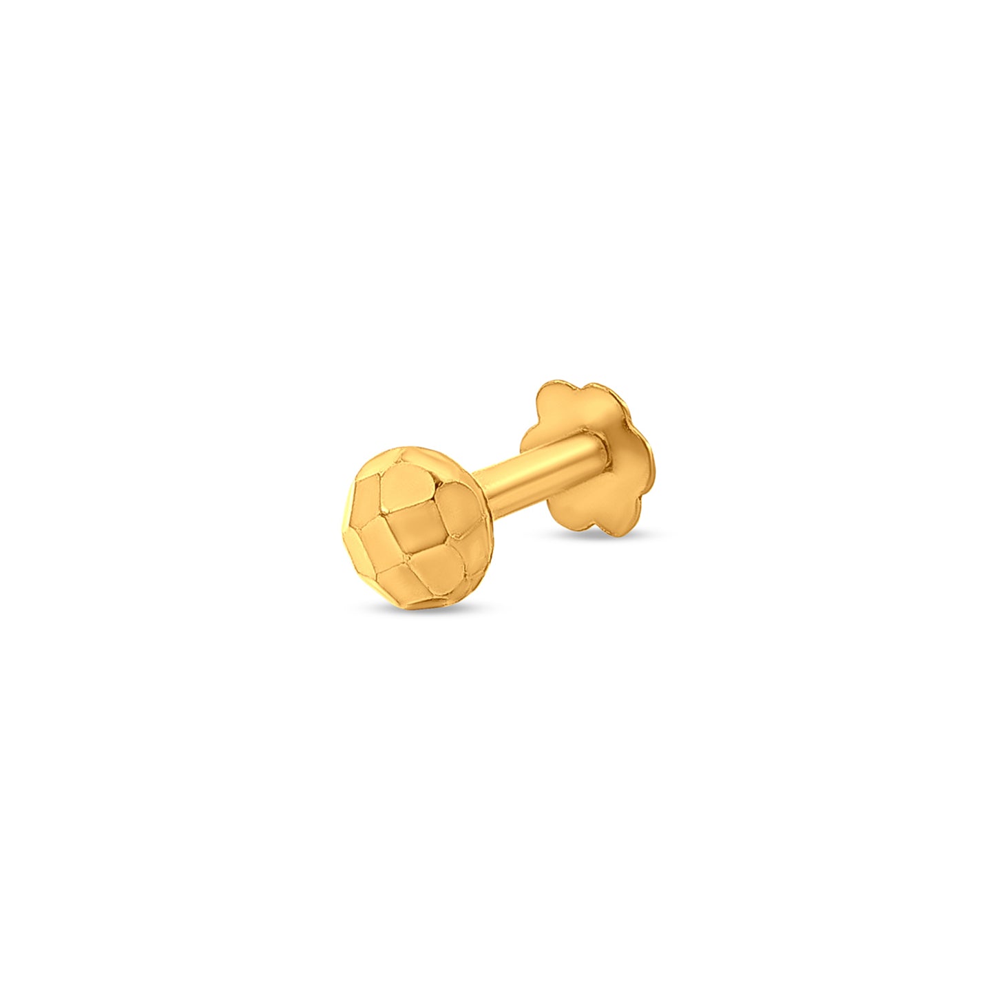 22k Gold Tiny Dome Nose Pin