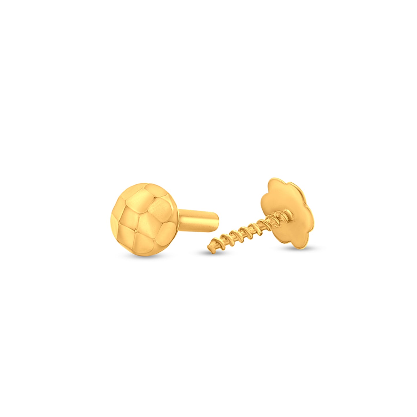 22k Gold Tiny Dome Nose Pin