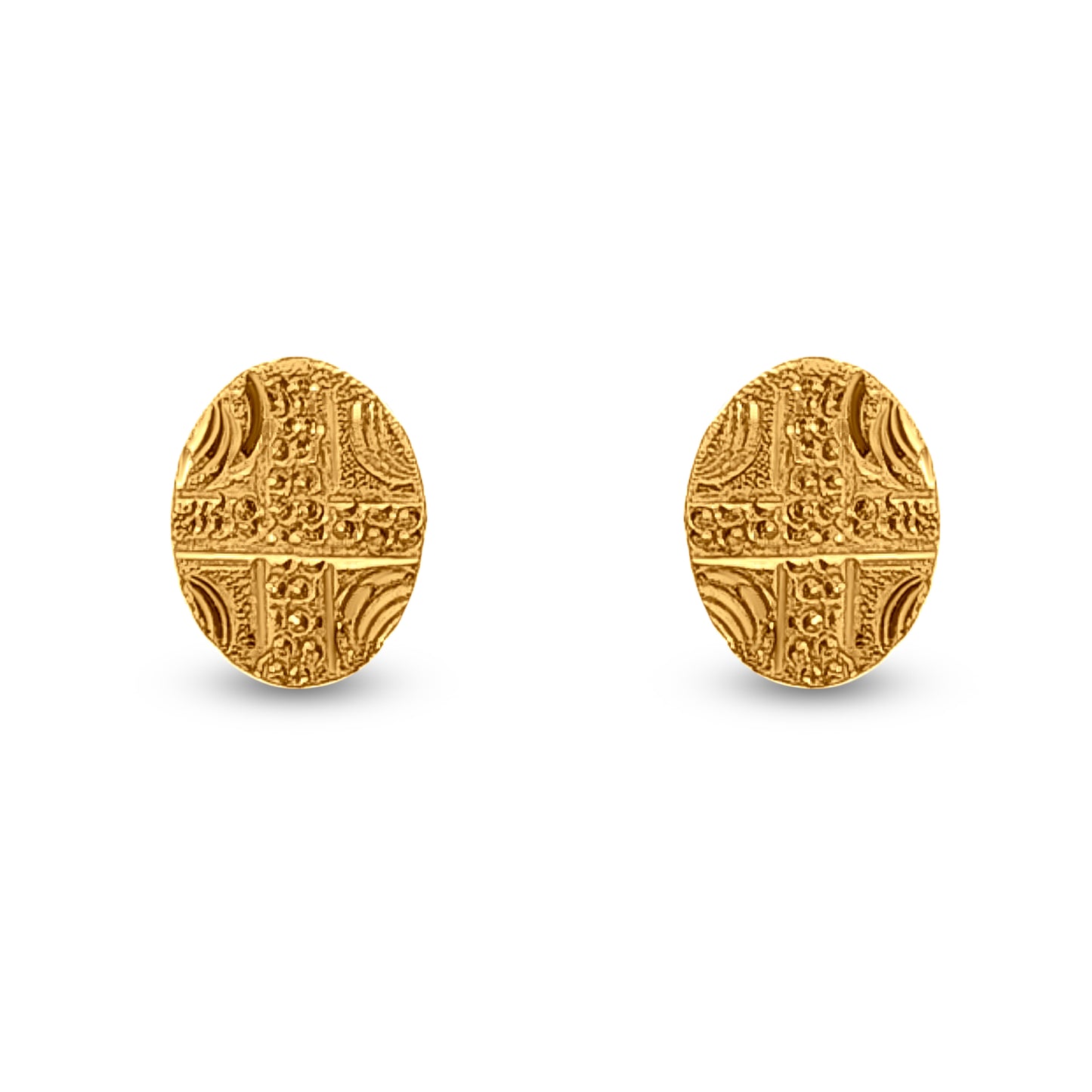 22k Gold Small Round Tops