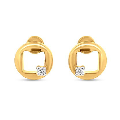 Minimalist 18k Gold Studs