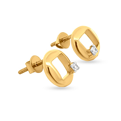 Minimalist 18k Gold Studs