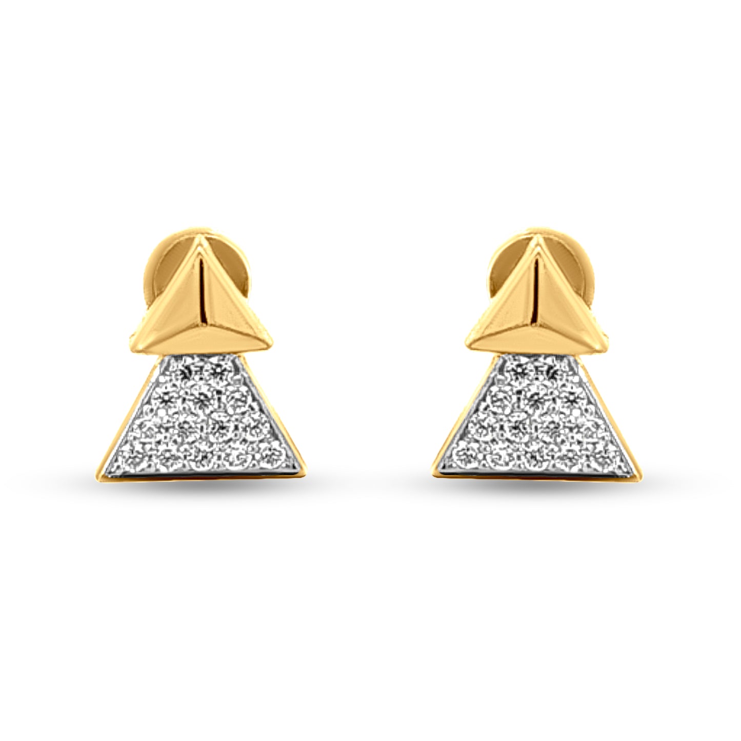 18k Gold Minimalist Studs Earrings