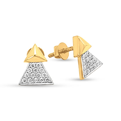 18k Gold Minimalist Studs Earrings