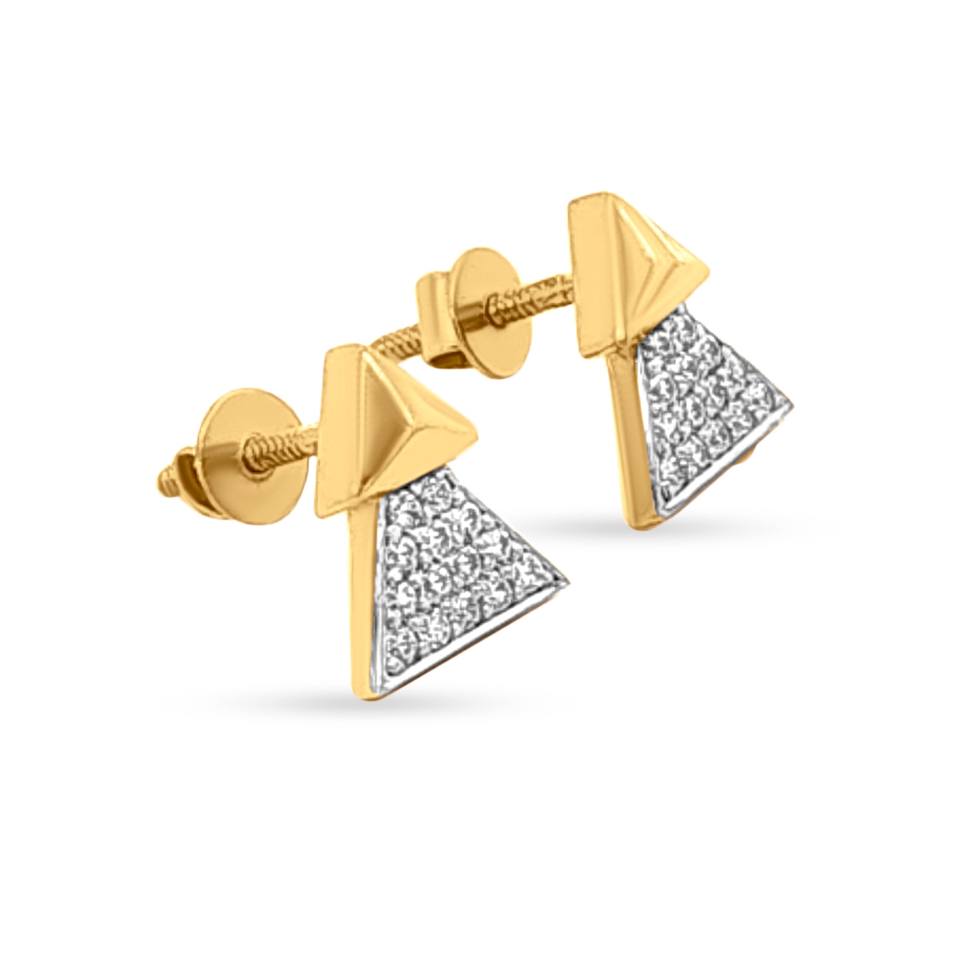 18k Gold Minimalist Studs Earrings