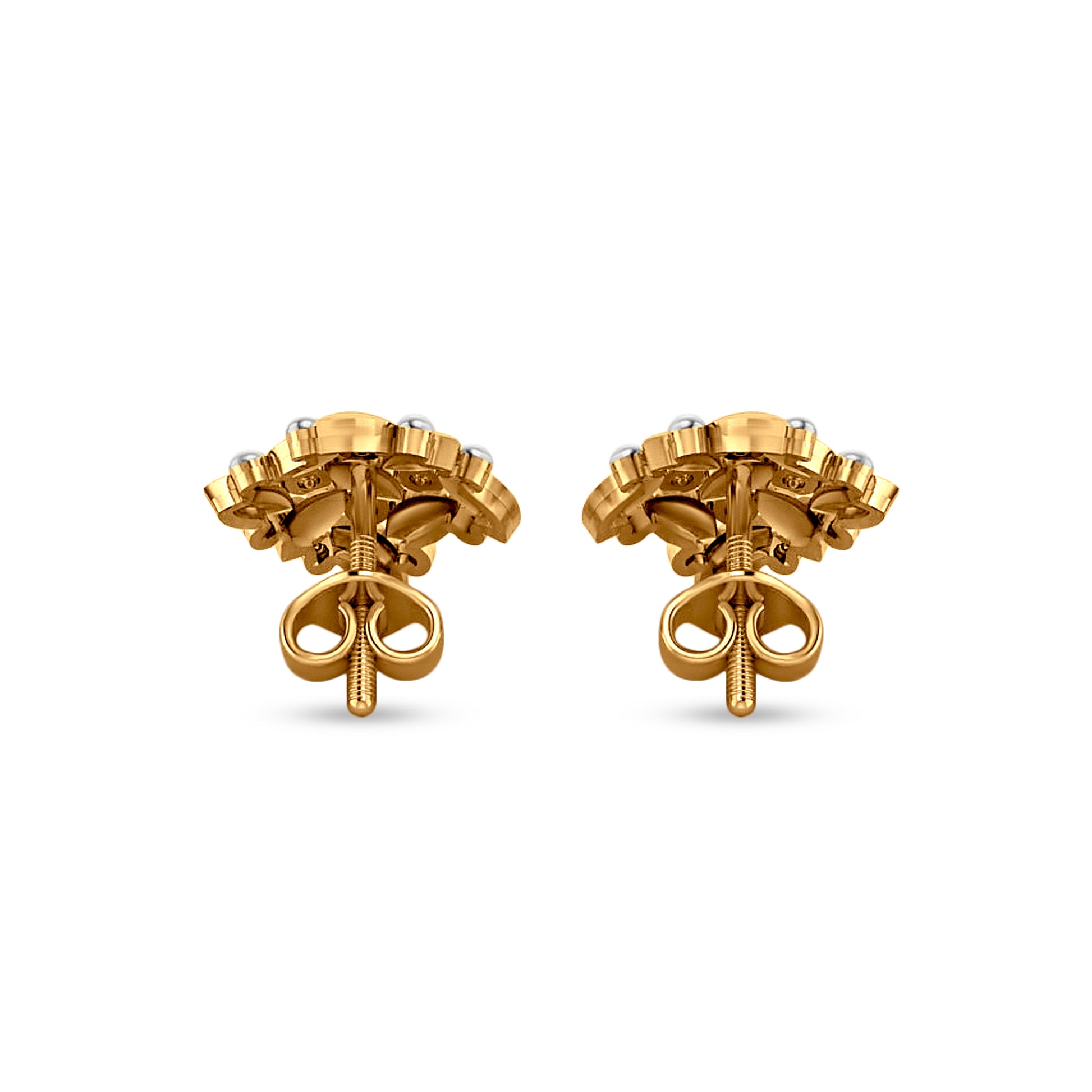 22K Gold Designer Studs