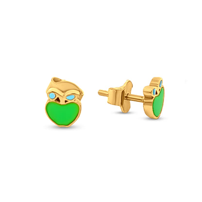 Minimalist 22k Yellow Gold Apple Motif Tops