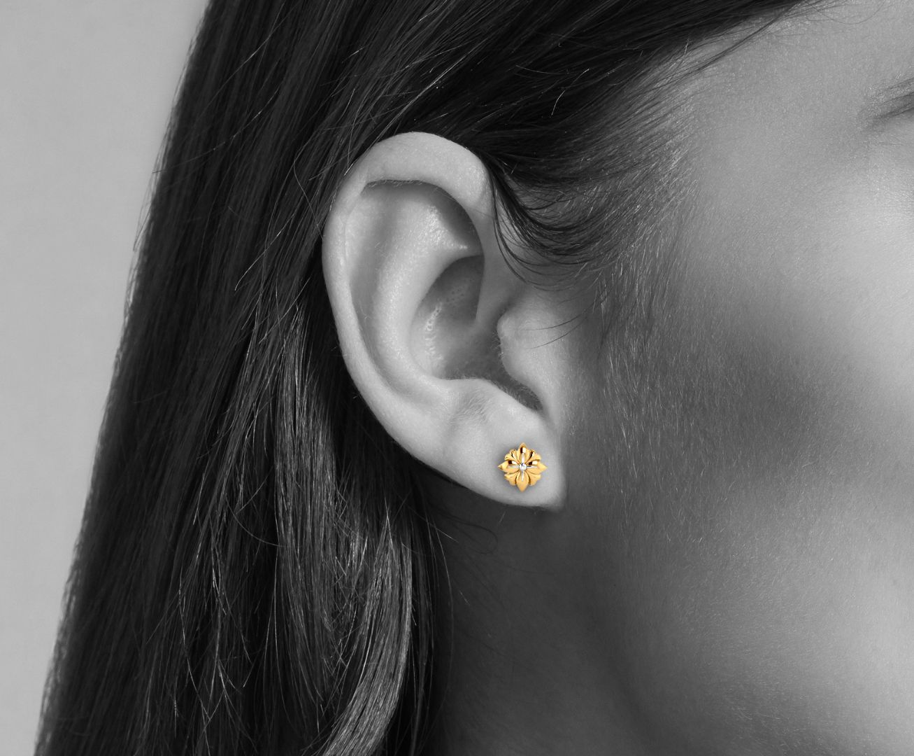 22K Gold Designer Studs