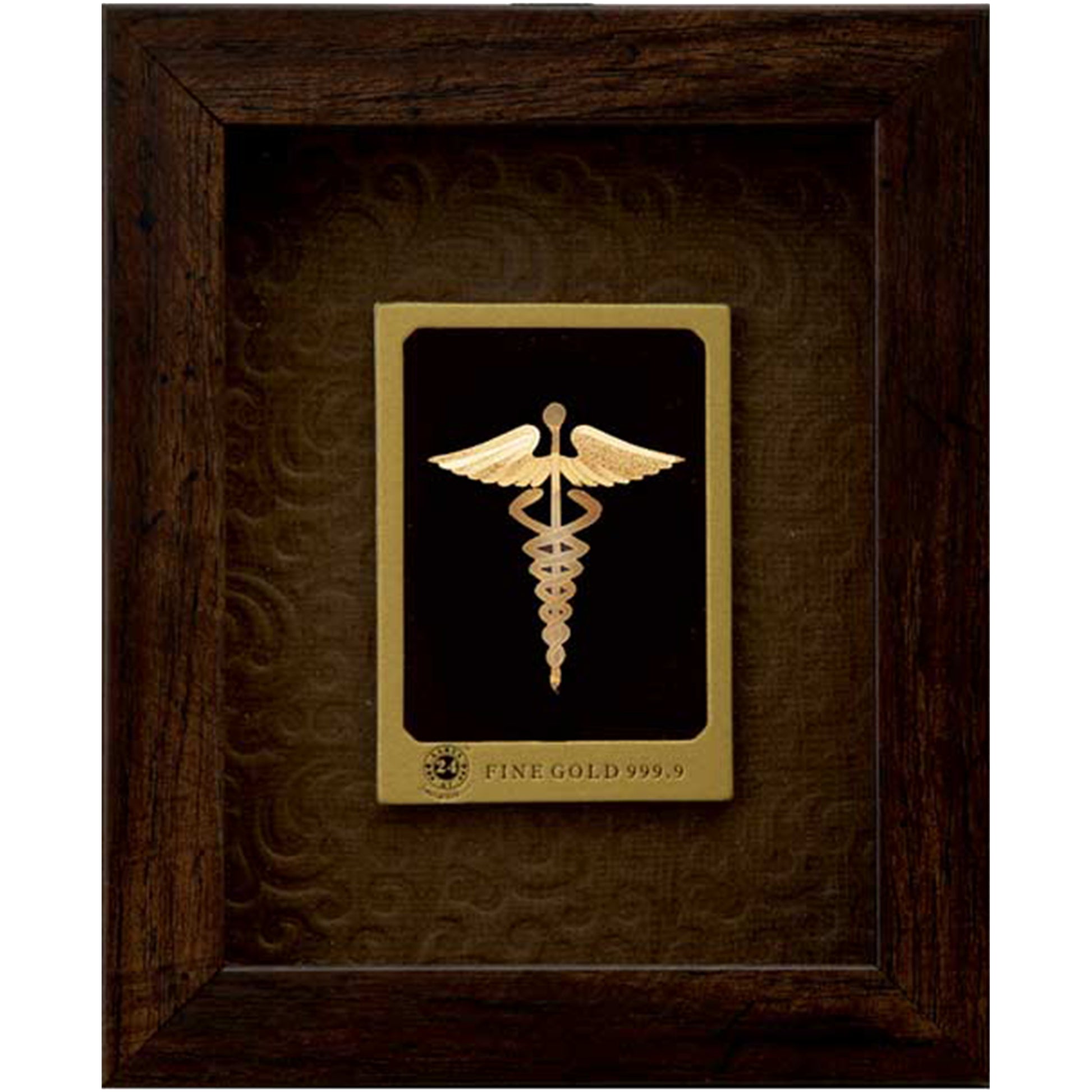 Doctor Emblem - 24K Gold Foil Mini Home Decore